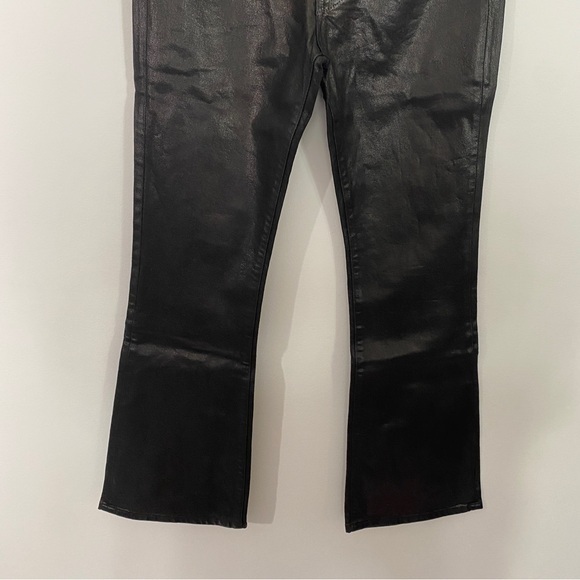 Anthropologie‎ 3X1 NYC Farrah Coated High Rise Bell Bottom Flare Jeans Italy - Picture 4 of 15